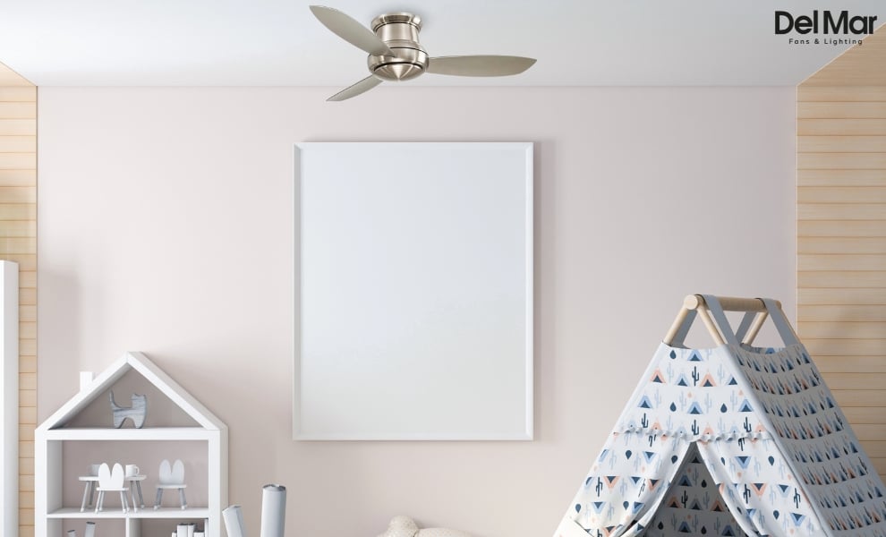 Minka-Aire Concept II  Ceiling Fan in Kid's Bedroom 