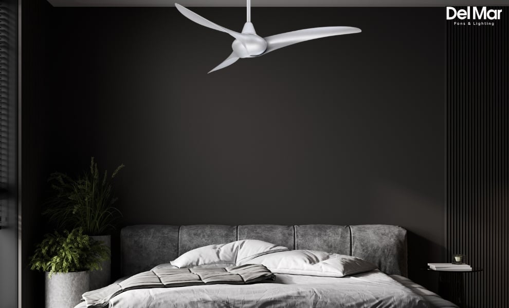 Minka-Aire Wave Ceiling Fan in Bedroom