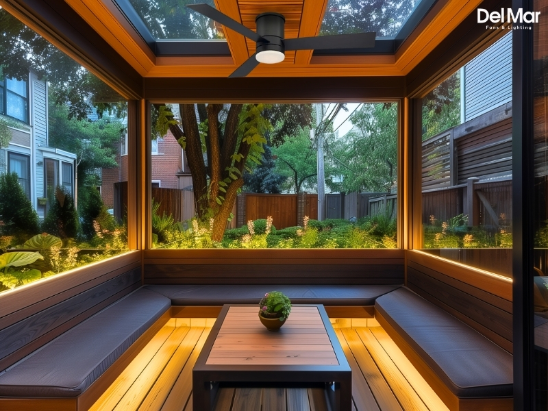 Modern Forms FH-W1803-52L-BZ Axis 52" Outdoor Wi-Fi Enabled Hugger Fan 