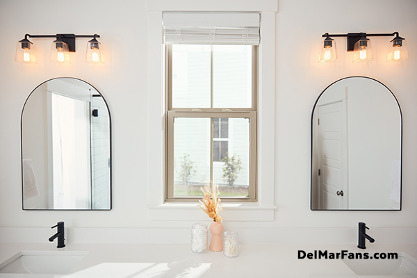 wall sconce in vanity