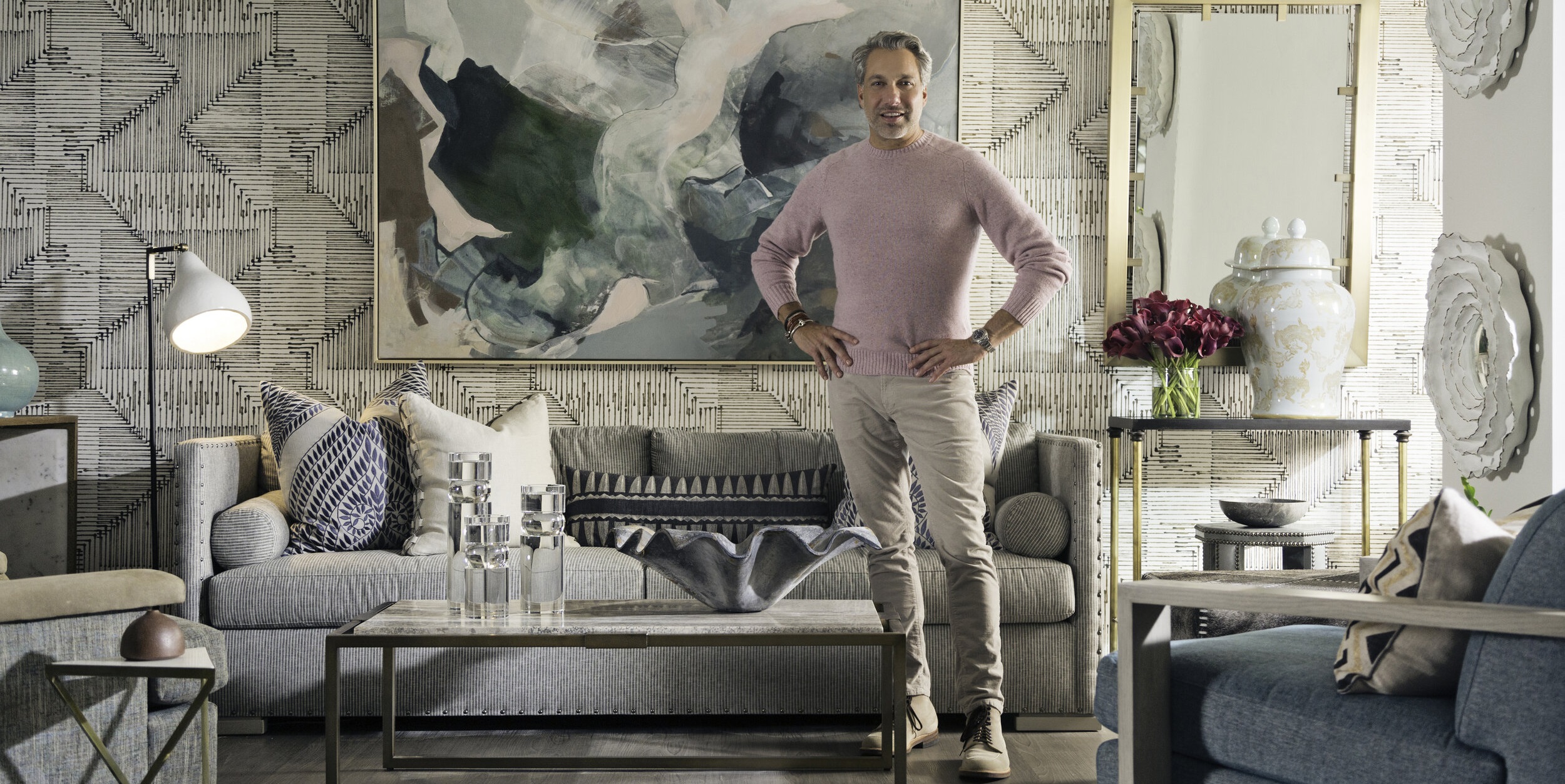 Thom Filicia standing in a room he designed