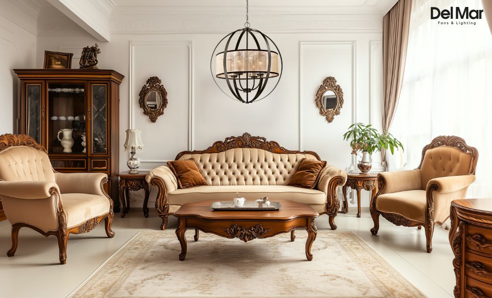 Elk Diffusion Chandelier in Living Room