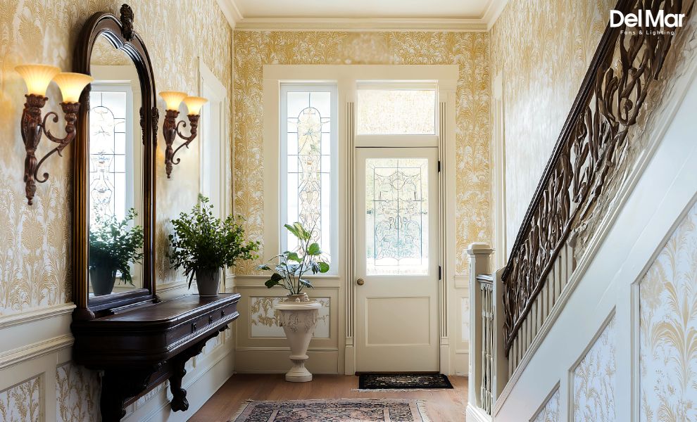 Quorum Madeleine Wall Sconce in Hallway