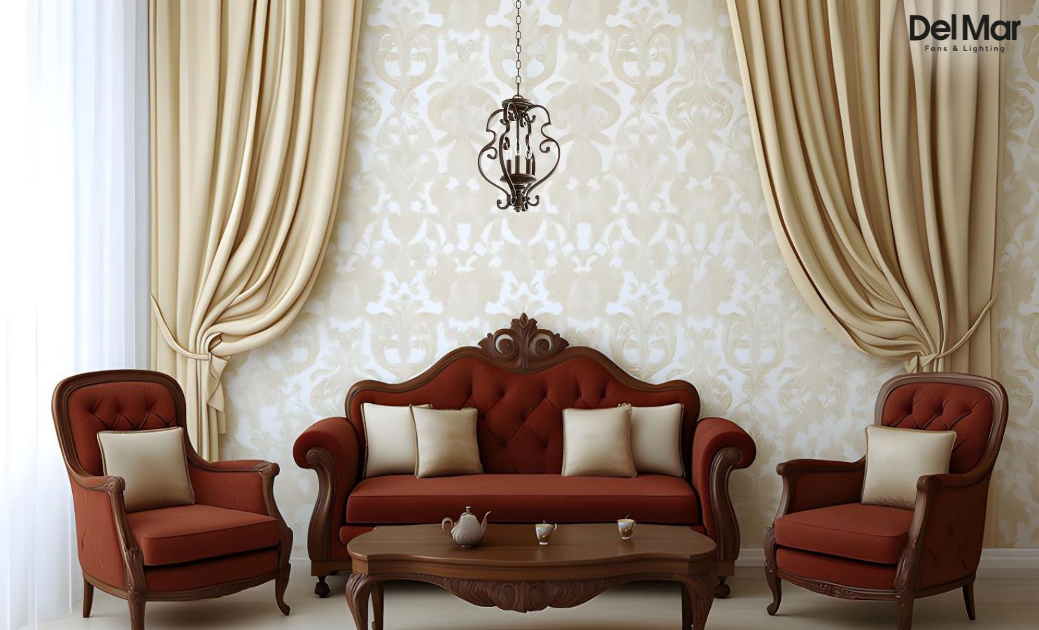 Quorum San Miguel Convertible Pendant in Living Area