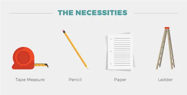 The necessities to find the slope of the ceiling The necessities to find the slope of the ceiling