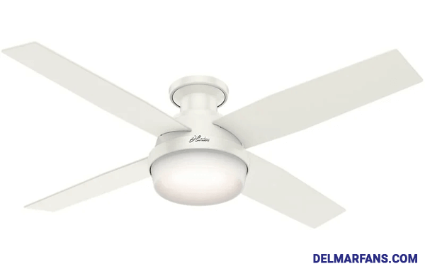 Best Low Profile Ceiling Fans Huggers Flush Mount From Top Rated Brands Delmarfans Com - Hunter Indoor Low Profile Ceiling Fan With Light