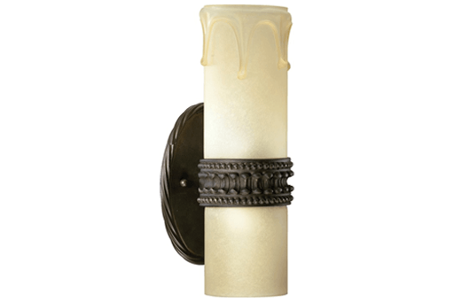 Pictured is a wall sconce .