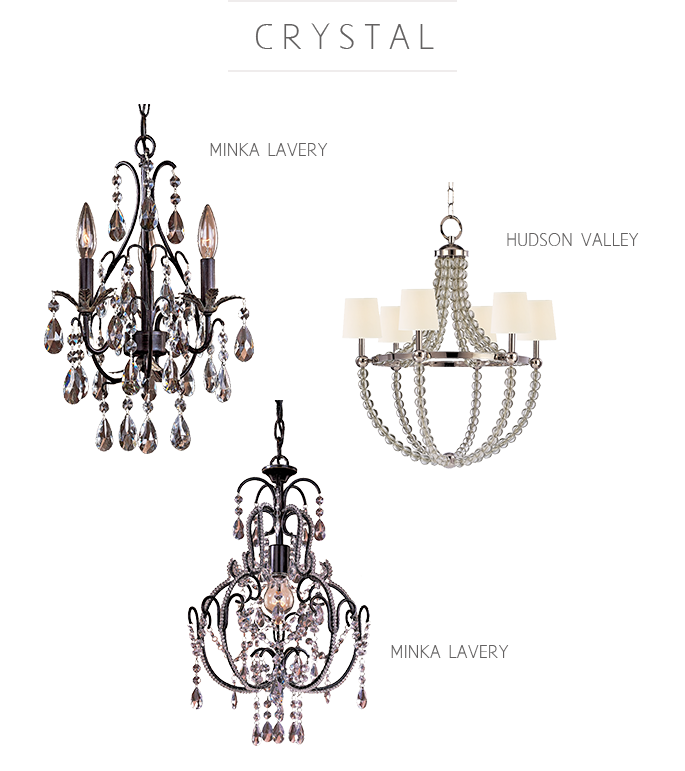 Hudson Valley And Minka Lavery Crystal Chandelier Types