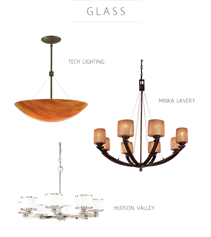 Tech Lighting, Hudson Valley, And Minka Lavery Glass Chandelier Types