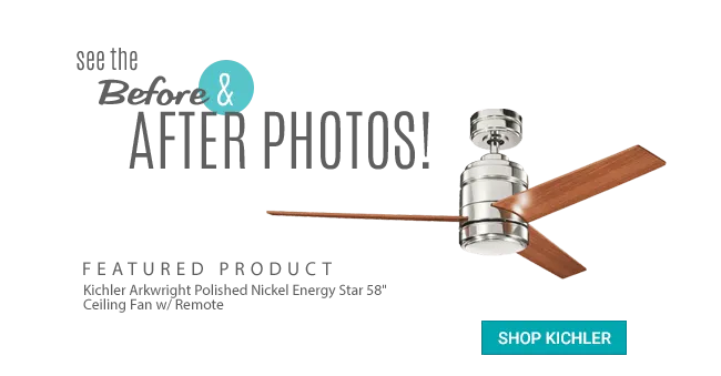 Kichler Arkwright Ceiling Fan For Before And After Design Dilemma Challenge
