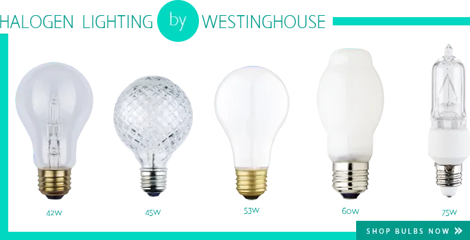 Many Halogen Westinghouse Light Bulbs From 42w To 75 Watts