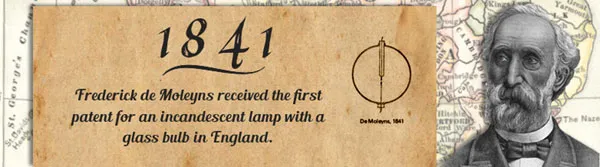 Frederick De Moleyns Light Bulb History Information