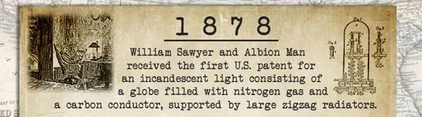 William Sawyer And Albion Man Light Bulb Patent History And Innovation Information