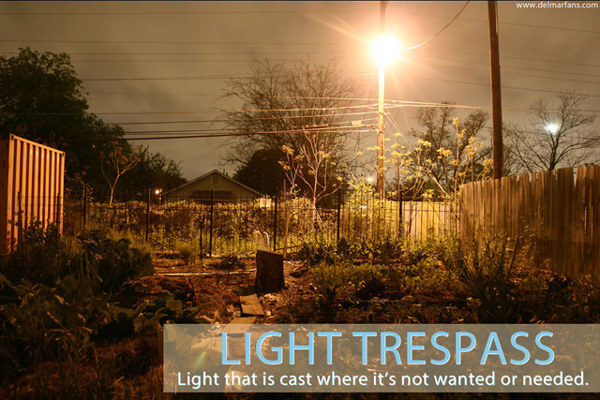 Light Trespass Is When Light Is Cast Where It Is Not Wanted