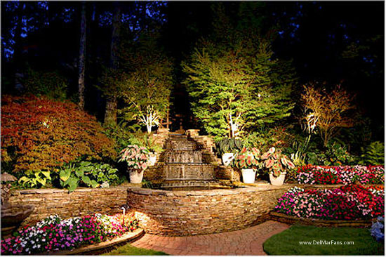 Rock Landscape With Gorgeous Accent Lighting