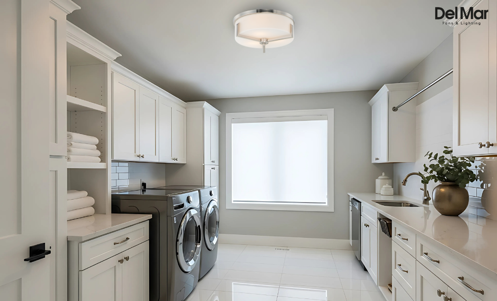 laundry room semi flush lighting