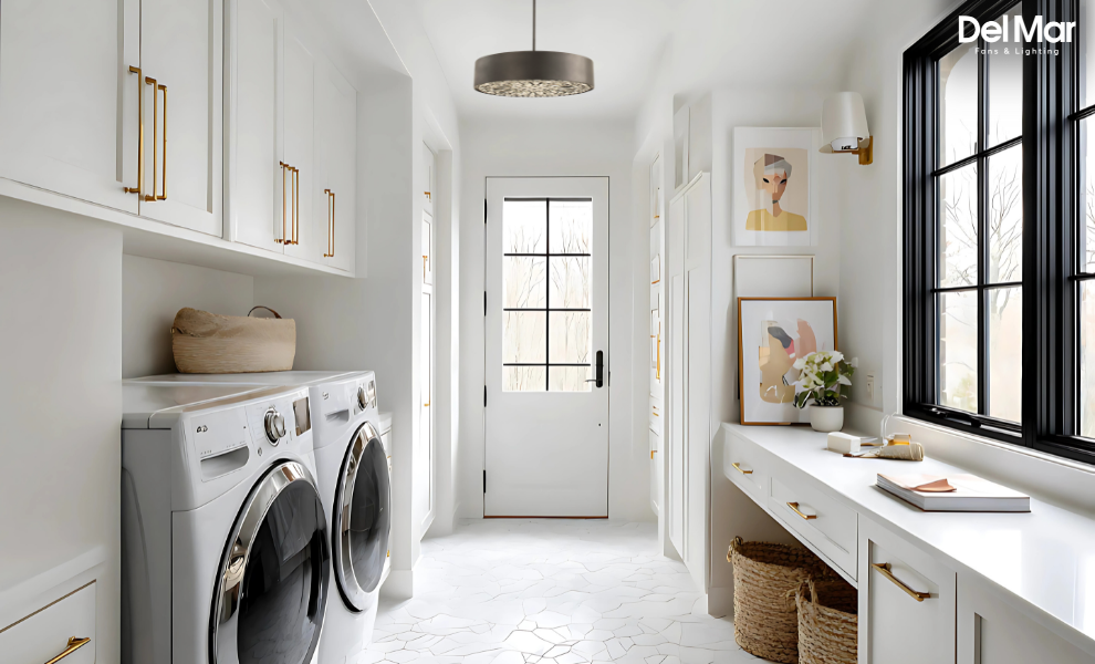 laundry room hanging light