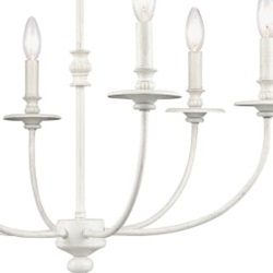 A white chandelier