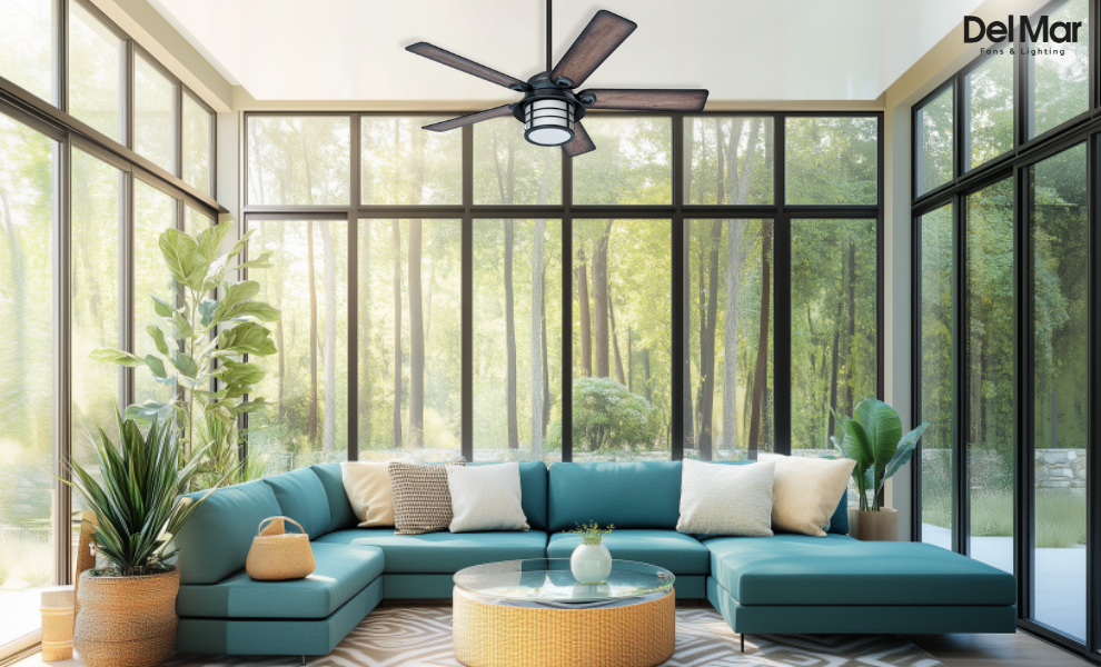 Hunter Key Biscayne 54&rdquo; Ceiling Fan for sunroom