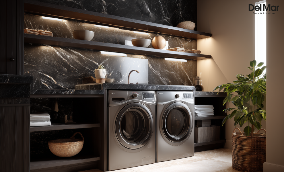 laundry room under cabinet lights